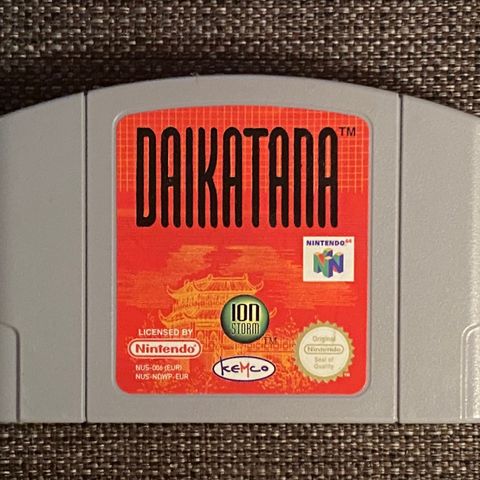 Daikatana N64 PAL kun cart