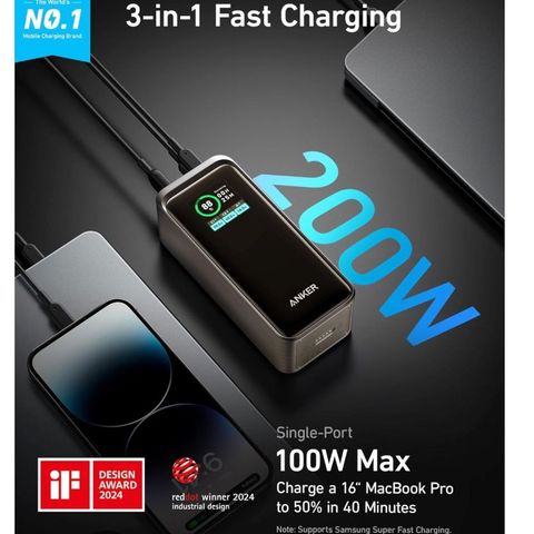 Anker Prime Powerbank 20k  200W