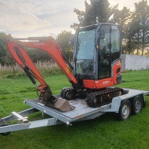 Gravemaskin Kubota KX019-4 utleie