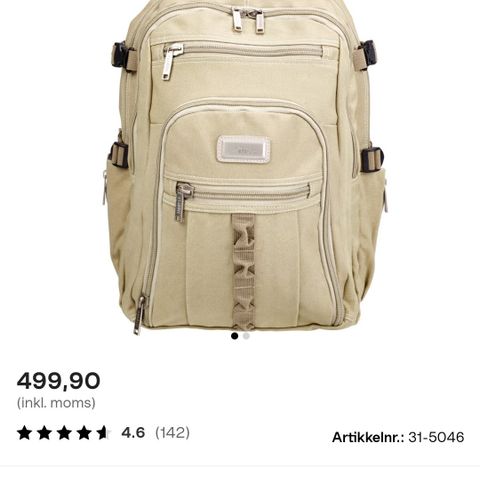 Asaklitt Skole-/Ryggsekk (35 l)