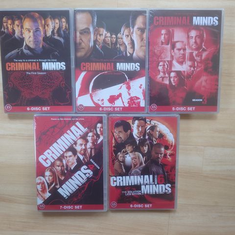 Dvd Criminal Minds, 5 sesonger ny i plast, kan sende!