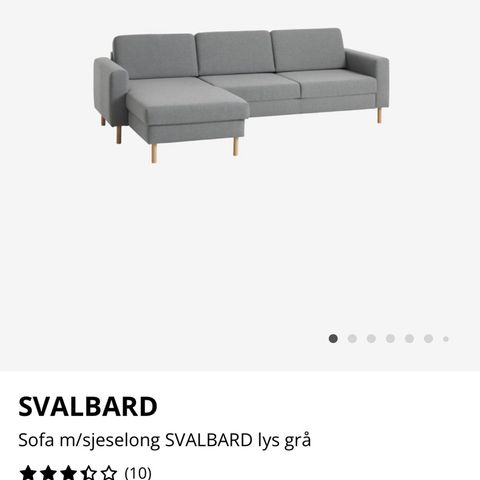 Sofa fra Jysk (SVALBARD)