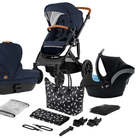 Kinderkraft PRIME 2020 Duovogn 3-in-1 inkl. Tilbehør, Deep Navy