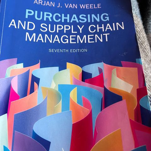 Purchasing and supply chain management / Van Weele 7th edition