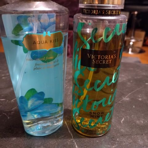 Victorias Secret Aqua kiss og Snow mint