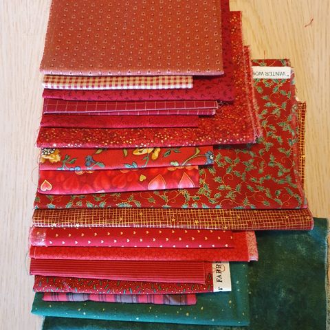 Julestoffer til patchwork/quilting