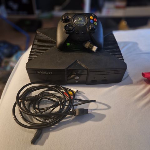 Modifisert original Xbox m/duke & monster komponent kabel