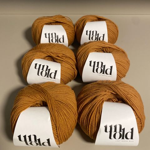 Untold light merino wool garn light caramel x6