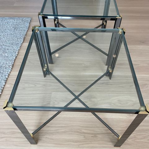 Glassbord/sidebord 60x60, 2 stk