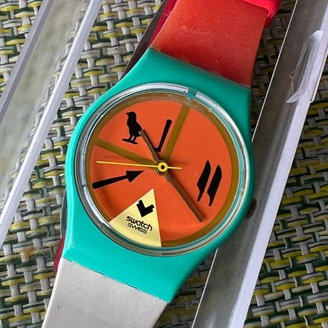 Swatch retro fra 1990  ubrukt. Unikt.👍👍