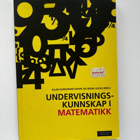 Undervisningskunnskap i matematikk