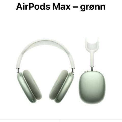 Airpods max i grønn farge