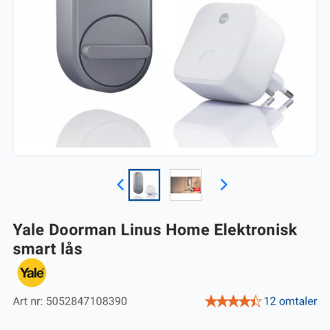 Yale Doorman Linus smart lock