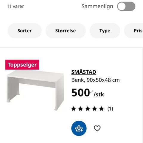 IKEA Småstad benk