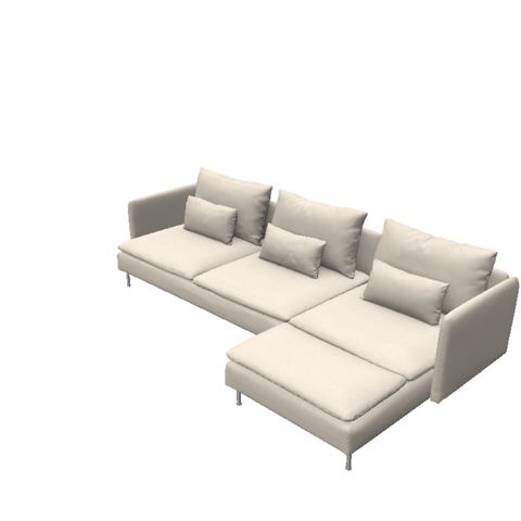 Søderhamn sofa IKEA, gunnared beige med sjeselong