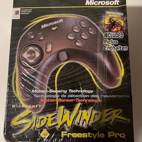 RETRO! - Microsoft SideWinder Freestyle Pro + spillet Motorcross Madness!