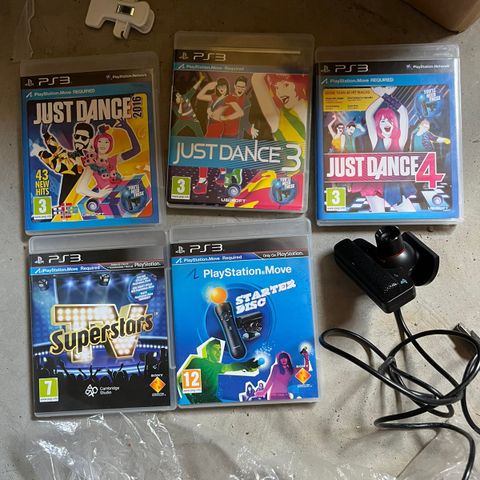 Ps3 spill just dance med camera selges.