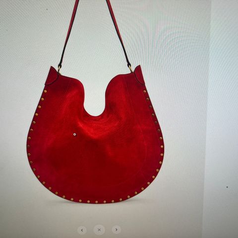 Isabel Marant Oskan Hobo Soft Skarlet Red