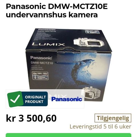 Panasonic DMW-MZTZ20 undervannshus