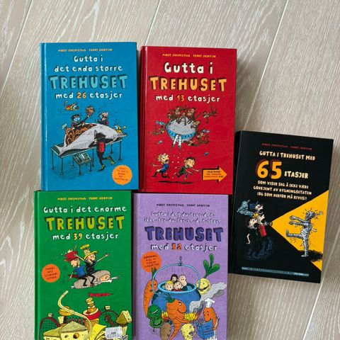 Gutta i trehuset - bøker 5 stk