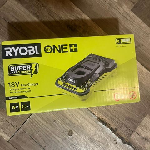 Ny! Ryobi lader (uåpnet)