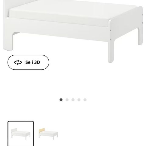 IKEA vokseseng til barn (med madrass)