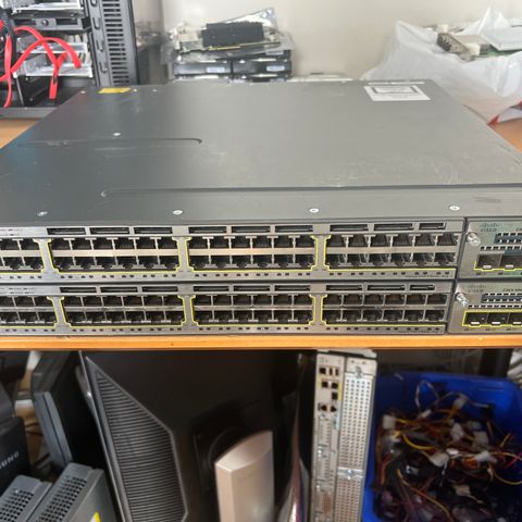 Cisco WS-C3750X-48PF-S  PoE+ Switch