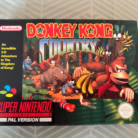 Super Nintendo spill Donkey Kong Country PAL