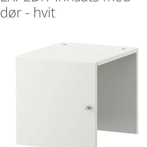 4 hvite dører til IKEA EXPEDIT / Kallax hylle