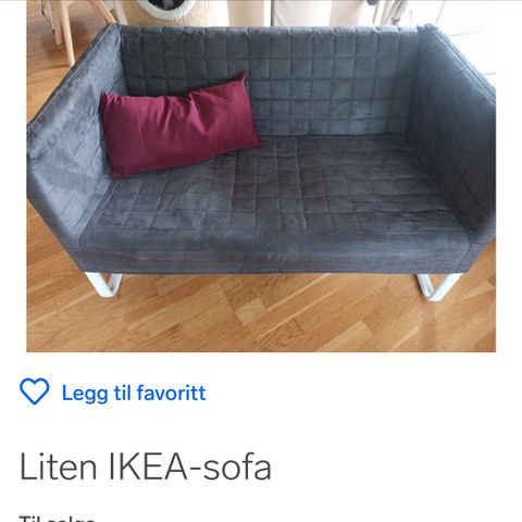 Noen som har en ikea sofa som de vil gi bort til elever på skolen❤️