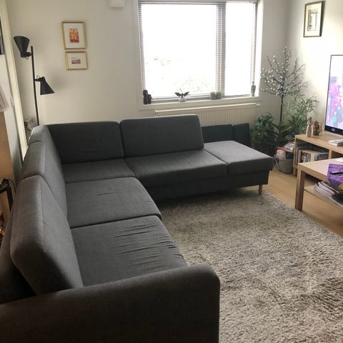 Sofa (hjørnesofa) mørk grå