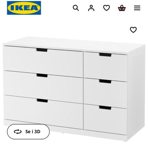 Ikea Nordi kommode