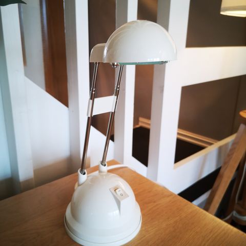 Retro original IKEA Espressivo bordlampe hvit 1990s