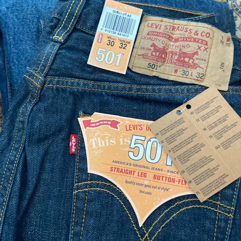 Levis 501 dongeri bukse