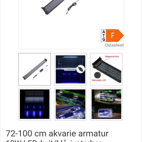 18W LED akvarie belysning med timer