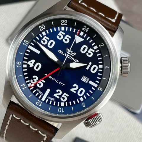 Glycine - Airpilot GMT Date , SWISS MADE