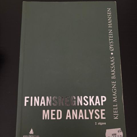 Finansregnskap med analyse