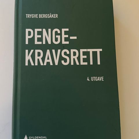 Pengekravsrett, Trygve Bergsåker, 4. utgave. Ingen markeringer.