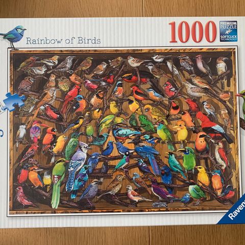 3 stk Ravensburger puslespill/MB puzzle