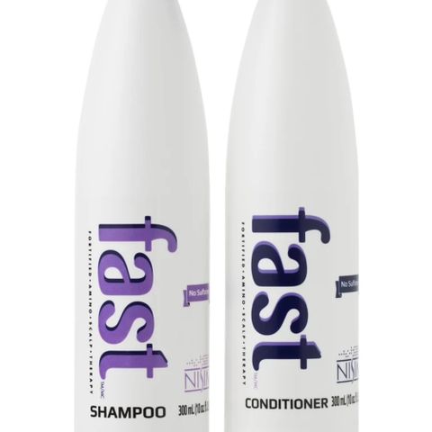 FAST shampoo og balsam for rask hårvekst.