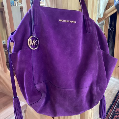 Michael Kors totebag/veske i semsket skinn