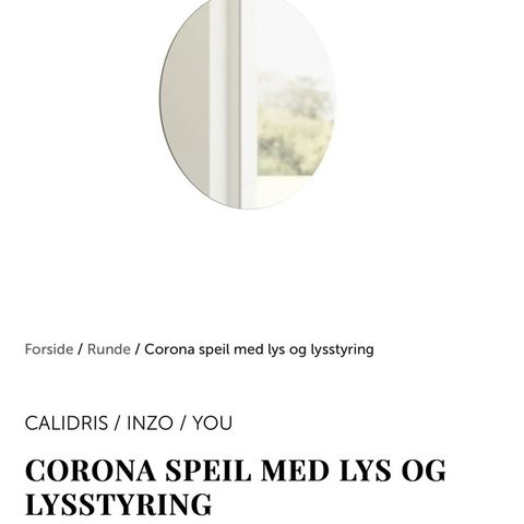 Dansani Corona speil ø75 cm