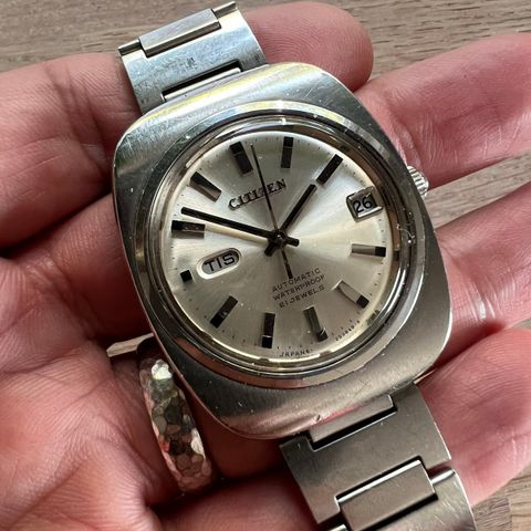 Citizen Parawater automatic day-date sjeldent vintage ur