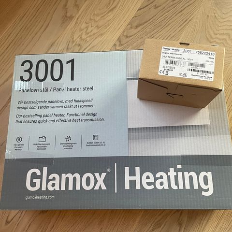 Glamox panelovn 400W (765082030) ink. digital termostat