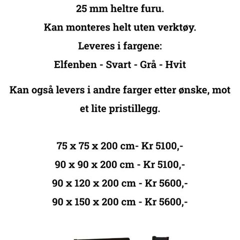 Køyeseng, svart