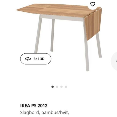 Kjøkkenbord fra IKEA selges