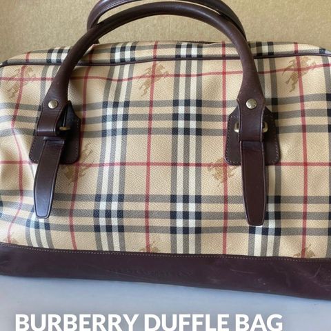 BURBERRY DUFFLE BAG