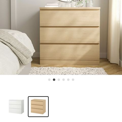 Malm kommode fra IKEA