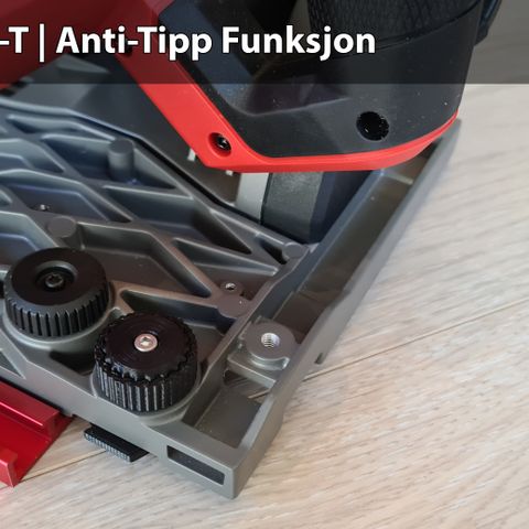 Anti-tipp Funksjon + Støvluke til Milwaukee M18 FPS55 Dykksag