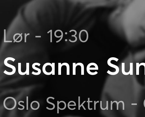 Susanne Sundfør, sitteplasser på 1. rad!